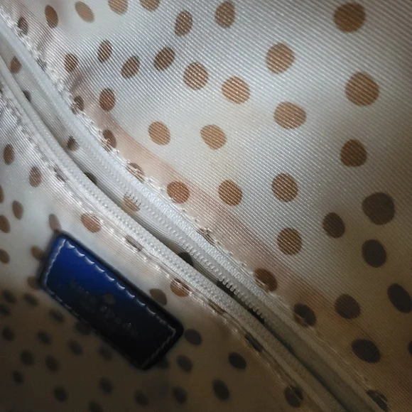 Kate Spade Alessa Wellesley Blue Leather Satchel - Picture 14 of 15